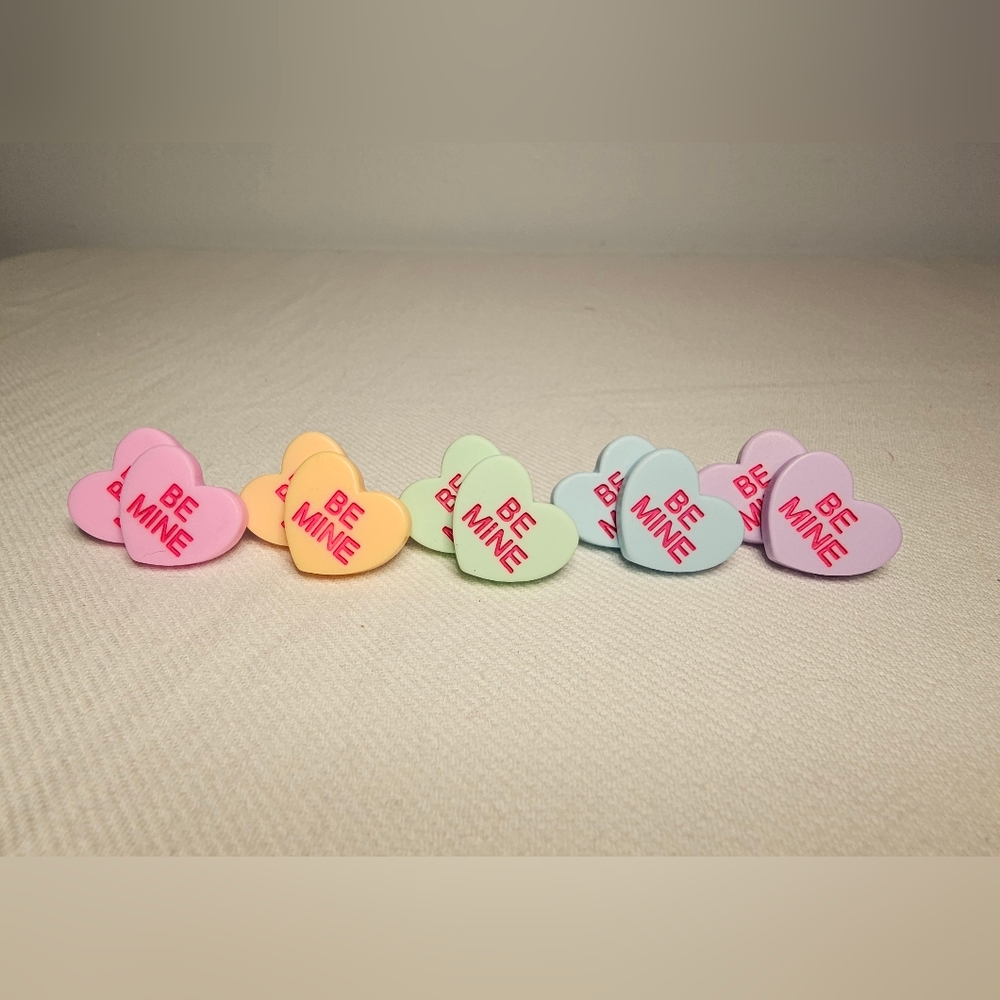 Handmade Valentine Conversation Heart Earrings